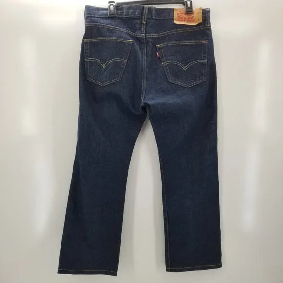 Levis 501 Mens Jeans Blue Straight Button 34X27 FINAL PRICE!!! - Picture 7 of 10